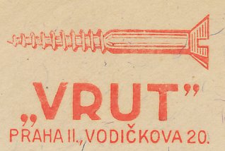 Meter cut Czechoslovakia 1937 Screw
