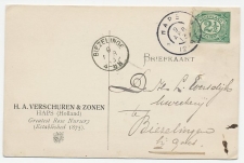 Haps 1913 - Gefrankeerd met briefkaart uitknipsel