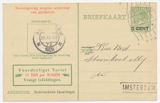 Spoorwegbriefkaart G. PNS216 c Amsterdam 1928