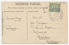 Postagent Amsterdam - Batavia 1914 : Portugal - Haarlem
