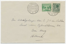 Postagent Amsterdam - Batavia 1936 : naar Den Haag