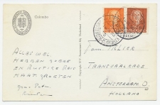 Postagent Amsterdam - Djakarta (8) 1950 : Ceylon - Amsterdam