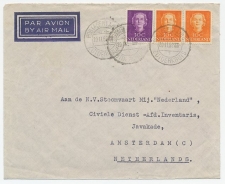 Postagent SS  Zuiderkruis (1) 1952 : naar Amsterdam