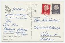 Postagent SS  Zuiderkruis (1) 1957 : naar Velsen