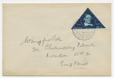 Postagent Rotterdam - Batavia 1936 : naar Londen UK / GB