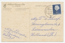Postagent SS Rijndam 1966 : naar Leeuwarden
