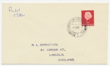 Postagent MS Prinses Margriet 1965 : naar Lincoln UK / GB