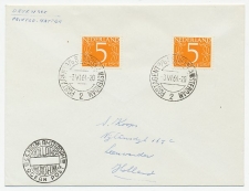 Postagent SS Nieuw Amsterdam 1964 : naar Leeuwarden