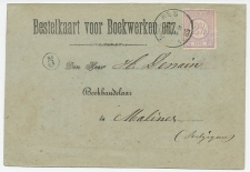 Em. 1876 stempel Malines Belgie - Bestelkaart voor boeken