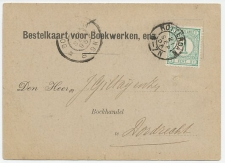 Em. 1894 Rotterdam - Dordrecht  Bestelkaart voor boekwerken