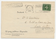 Leeuwarden - Belgie 1958 - Onbekende bestemming - Terug afzender