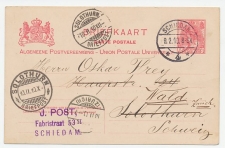 Schiedam - Zwitserland 1910 - Doorgezonden