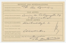 Evacuatie verhuiskaart Den Haag 1943  i.v.m. bouw Atlantikwall