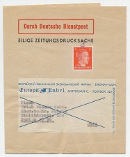 Deutsche Dienstpost Amsterdam - Duitsland 1941 - Krantewikkel