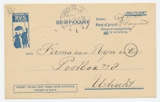 Dienst Militair Vreeswijk - Utrecht 1918  Reclame briefkaart RVS