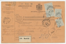 Em. 1872 Pakketkaart Maastricht - Belgie