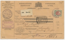 Em. Bontkraag Pakketkaart Haarlem - Belgie 1910