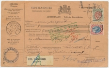 Em. Bontkraag Pakketkaart Den Haag - Zwitserland 1905