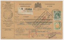 Em. Bontkraag Pakketkaart Den Haag - Zwitserland 1923