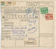Em. Duif Pakketkaart  Zwolle - Duitsland 1943