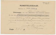 Telegraaf kwitantie Oude Pekela 1915