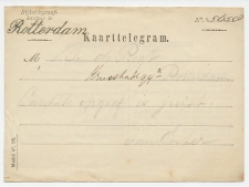 Kaarttelegram Rotterdam - Gebruikt tussen 1876 / 1879