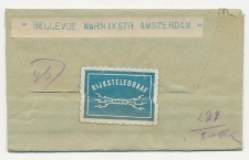 Telegram Bolsward - Amsterdam 1917 - Stempel Rijkstelegraaf