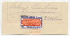 Telegram Locaal te Eindhoven 1935