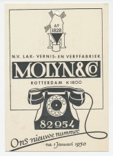 Rotterdam - Hengelo 1949 - Betr. wijziging telefoonnummer