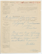 Telegram Aalsmeer - Haarlem 1894