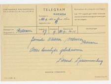 Telegram Locaal te Baexem 1961