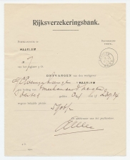 Haarlem RPSB  1903 - Kwitantie Rijksverzekeringsbank
