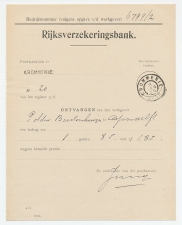 Krommenie 1906 - Kwitantie Rijksverzekeringsbank