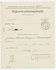 Krommenie 1907 - Kwitantie Rijksverzekeringsbank