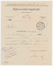 Lisse 1906 - Kwitantie Rijksverzekeringsbank
