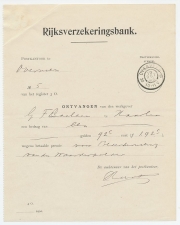 Overveen 1903 - Kwitantie Rijksverzekeringsbank