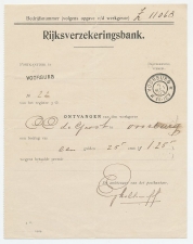 Voorburg 1905 - Kwitantie Rijksverzekeringsbank