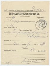 Sappemeer 1910 - Kwitantie Rijksverzekeringsbank