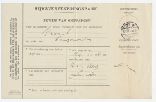 Enschede 1911 - Rijksverzekeringsbank - Bewijs van Ontvangst
