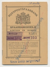 Boskoop 1960 - Spaarbankboekje Rijkspostspaarbank