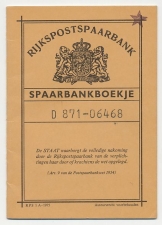Apeldoorn 1976 - Spaarbankboekje Rijkspostspaarbank