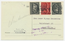 Amsterdam - Oss 1944 - Terug afzender - Verbroken postverbinding