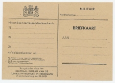 Dienst Militair - Mobilisatie briefkaart