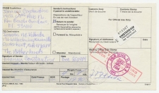 USA - Oosterhout 1984 Pakketpost Buitenland - Vrij van Belasting