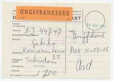 Schiedam - Amsterdam 1979 - Duplicaat adreskaart Ongefrankeerd