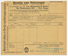 Beurtvaart - Adres Den Haag - Apeldoorn 1929