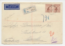 VH B 99 Australie - Zwolle 1934 - Verzamelenvelop KLM agent