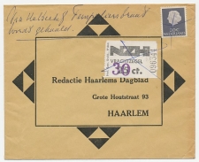  Haarlem - Persbrief NZH 30 ct. ( overstempeld )