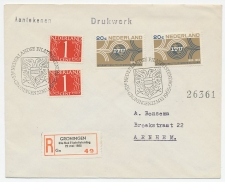 Aangetekend Groningen 1965 - Ned. Filatelistendag