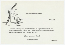 Briefkaart G. 364 Particulier bedrukt  Volendam 1988